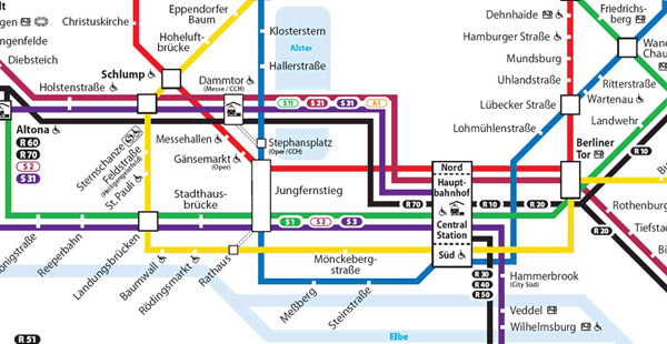 Das Streckennetz welcher Stadt zeigt dieser Ausschnitt?