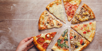 Welche Zutaten gehören auf diese 10 Pizzen?