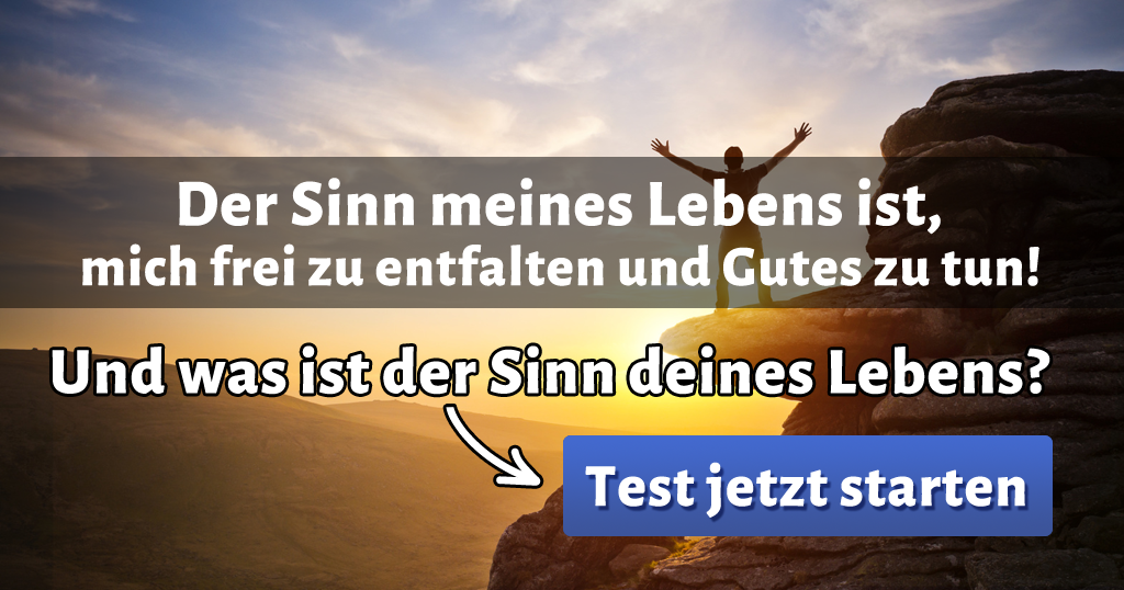 ᐅ Was ist der Sinn meines Lebens?