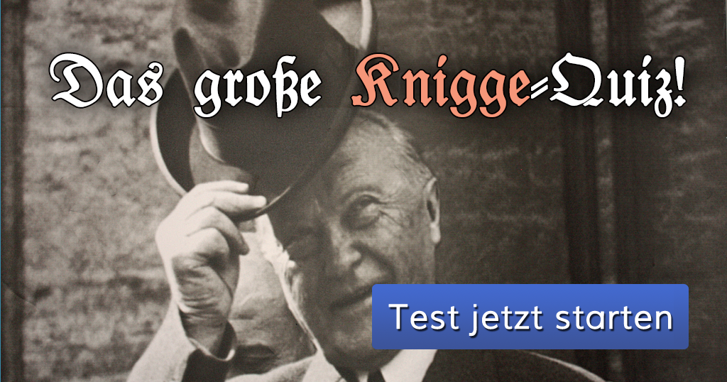 ᐅ Der große KniggeTest!