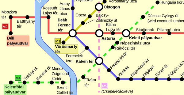 Das Streckennetz welcher Stadt zeigt dieser Ausschnitt?