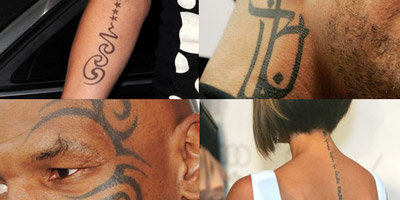 Kannst du diese 10 Tattoos den richtigen Stars zuordnen?