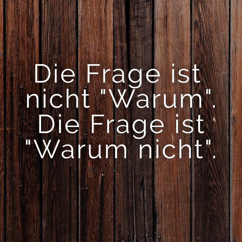 Die Frage ist nicht 